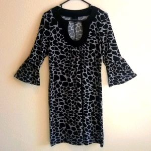 En Focus Art Deco Midi Dress